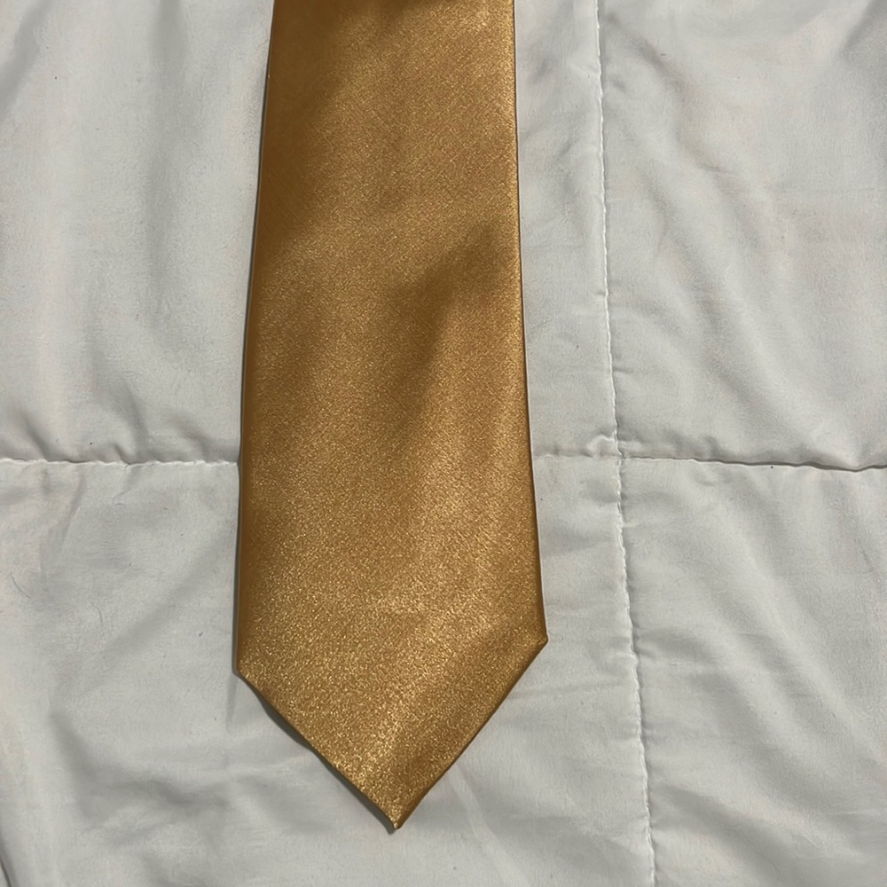 Gold neck tie by Amanti